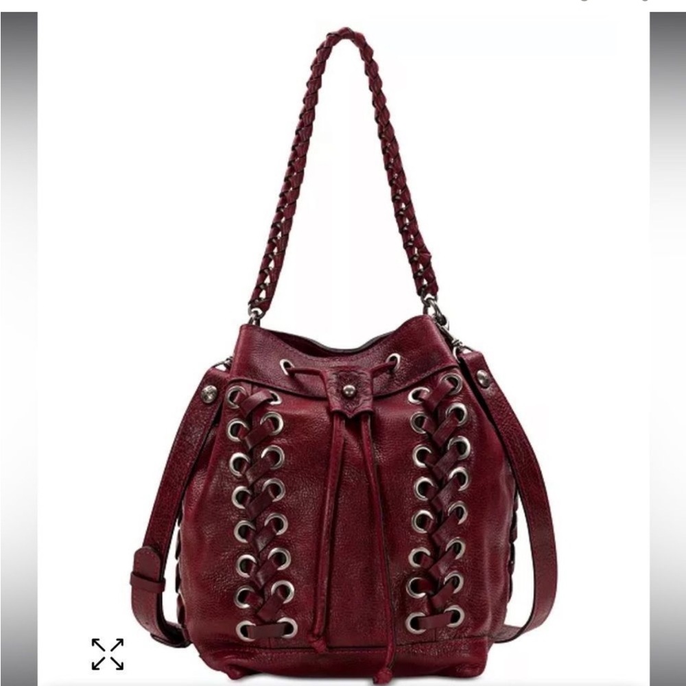 Patricia Nash Martina Drawstring Bucket Crossbody Bag… Gem